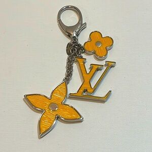 Authentic Louis Vuitton Yellow Key Chain Bag Charm